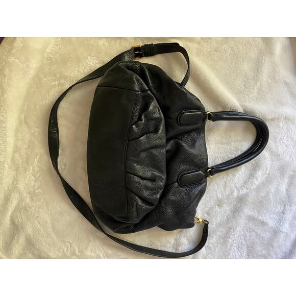 Marc by Marc Jacobs Black Leather Slouchy Shoulder Tote Bag Large EUC Long Strap - Picture 7 of 10